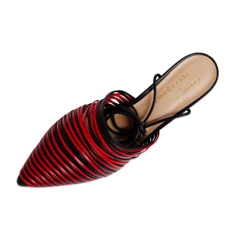 Miranda - Cocoon Slip-On with Basket Heel Moroccan Leather